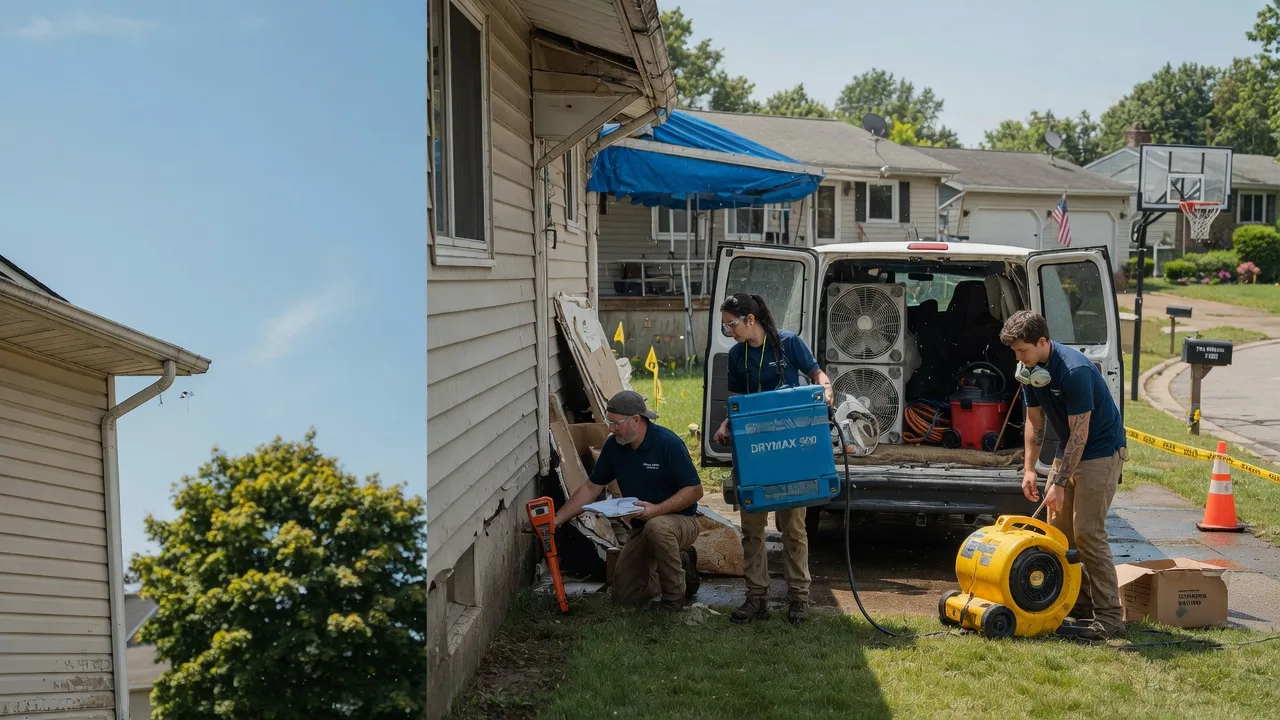 Ceiling Leak Cleanup in Wheeling, IL near me