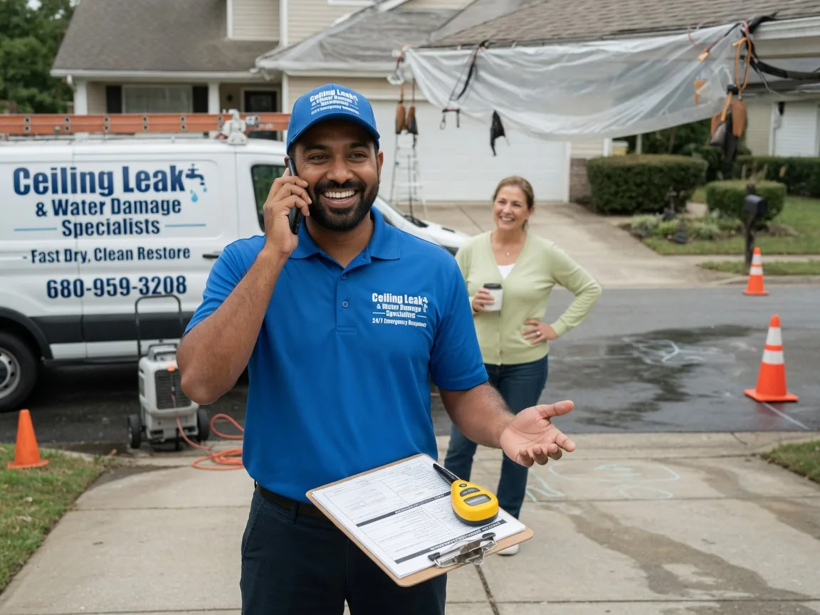 Ceiling Leak Cleanup Wheeling, IL FAQs